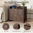  Nightstand Set Of 2, Storage End Table With 2 Drawer Unit, Charging Bedside Table For Bedroom And Living Room, Walnut-312673667