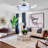 42'' Tarquinia 4 - Blade LED Ceiling Fan with Remote Control, Bluetooth and Speaker