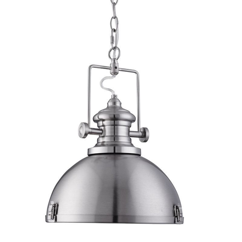 Harpenden 1 - Light Dome Pendant, Satin Silver