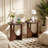 2-Piece Solid Wood Side Table Set