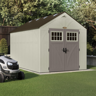 Spurrier 9 Ft. W x 13 Ft. D Apex Plastic/Metal Shed