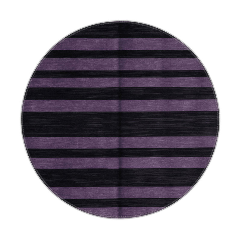 Tapis intérieur / extérieur gris HorizontalStripes, Rectangulaire 3 pi x 5 pi