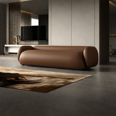 Banc rembourré en cuir Modern Minimalist