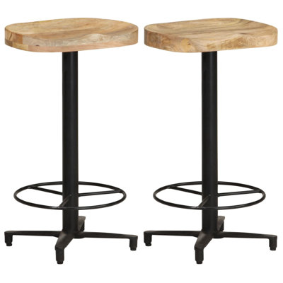 Bar Stool Bar Seat Counter Height Island Stool for Pub Solid Mango Wood