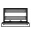 Lit escamotable simple avec tablettes et port USB, cadre de lit mural en métal pliable et peu encombrant pour chambre d'amis ou bureau à domicile-1800483038