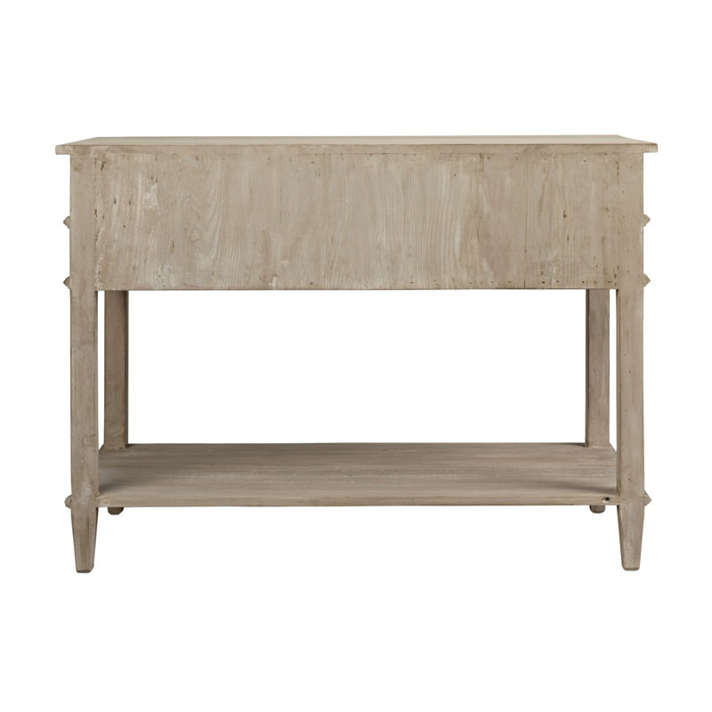 Alex 42'' W Solid Wood Nightstand, Gray Wash Wax