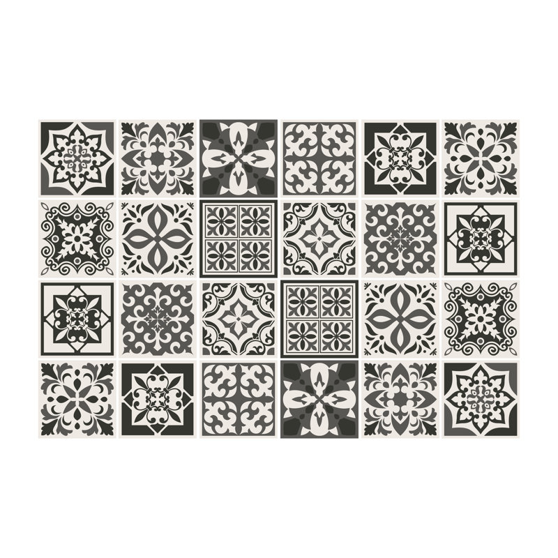 Attah 15cm x 15cm PVC Peel & Stick Mosaic Wall Tile Sticker