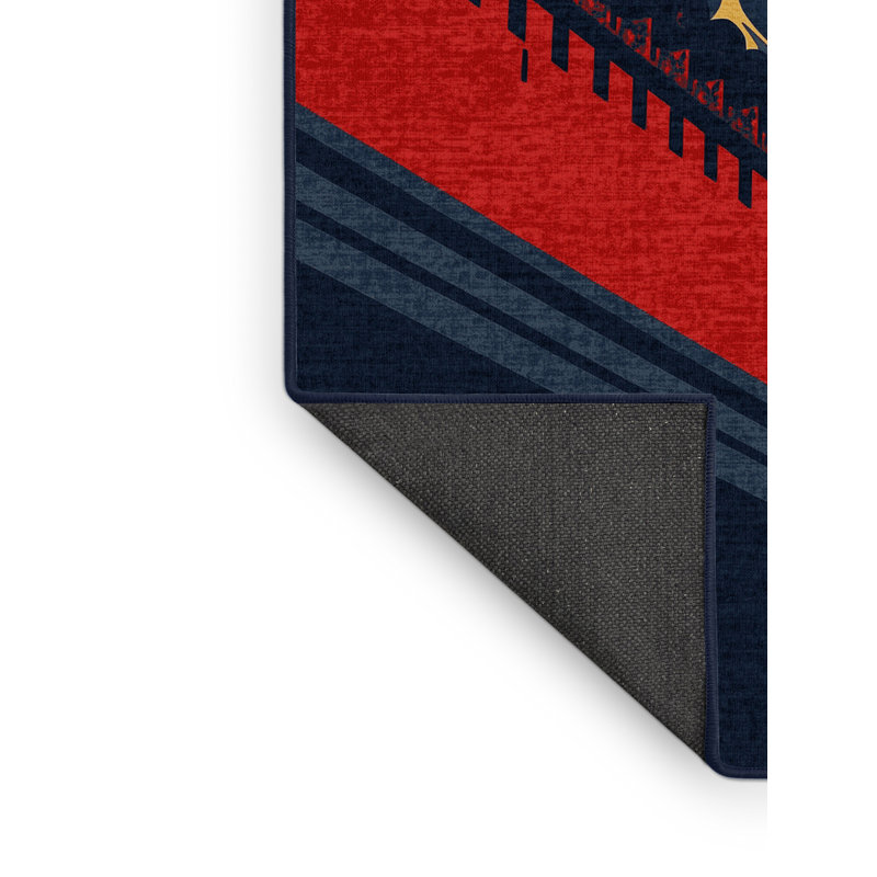 Tapis gris moelleux moelleux et moelleux à motif de blocs Kremlin de Fairbanks Moscow, 2 pi x 3 pi