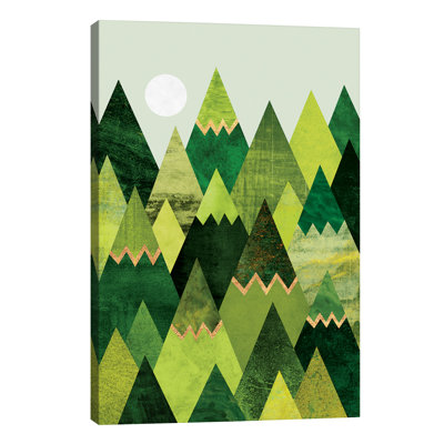 Forest Mountains by Elisabeth Fredriksson - Wrapped Canvas Print