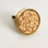 Round Brass And Rattan "merri" Cabinet Knob