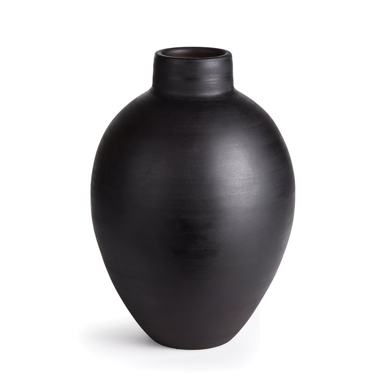 Analia Handmade Table Vase, Ecru, 16.5" H x 11.75" W x 11.75" D