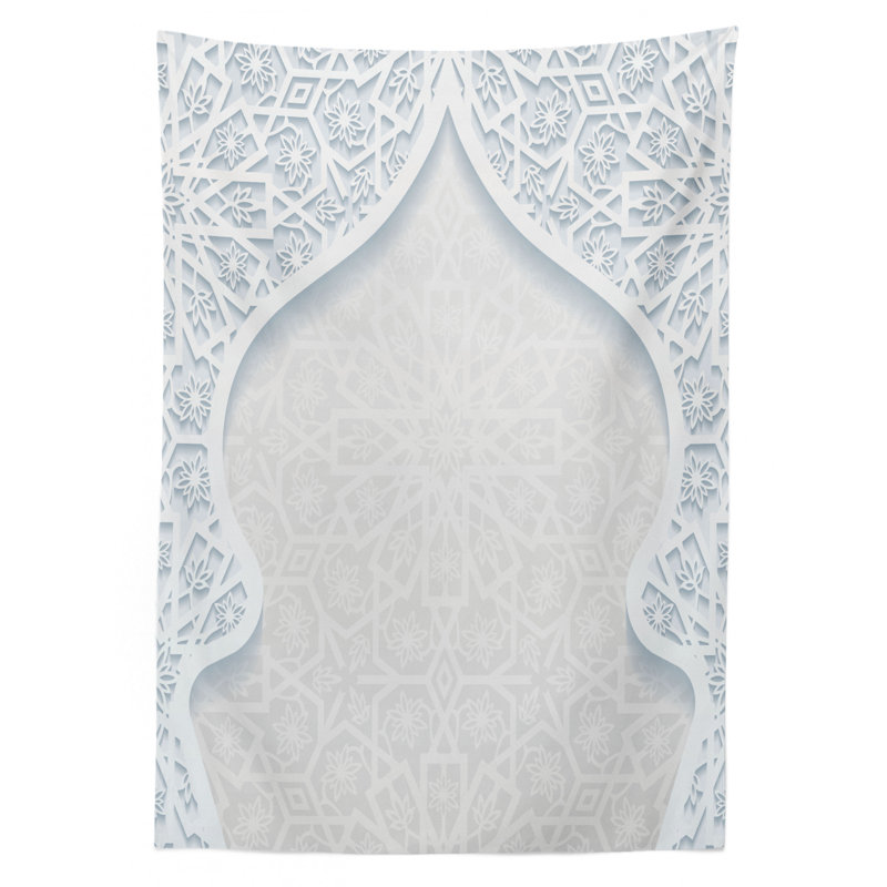 Arched Royal Persian Figure Tablecloth, 70" L x 52" W