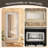 LED Bathroom Mirror, 3-Color Dimmable Lighting, Modern Rectangle Wall Vanity Mirror, Crystal Crush Diamond Mirror-1895386301