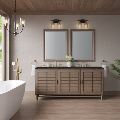 Broeder 72'' Double Bathroom Vanity with Top