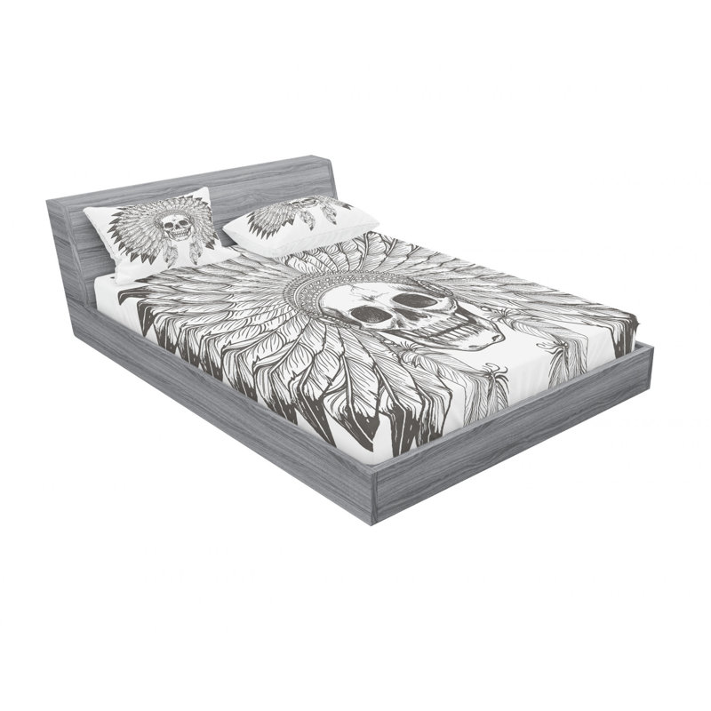Microfiber Sheet Set, Queen Sheet Set with Fitted Sheet