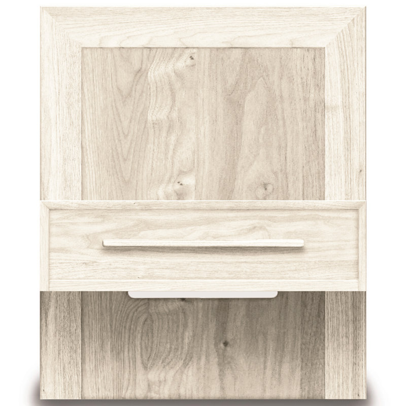 Moduluxe 1 - Drawer Solid Wood Nightstand, Conventional, Cognac Cherry