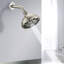 Pommeau de douche en nickel brossé de 12 cm (4,72 po) - Haute pression, 6 jets, fonction anti-obstruction, débit de 6,8 l/min (1,8 gpm), installation facile, fonction rapide.
