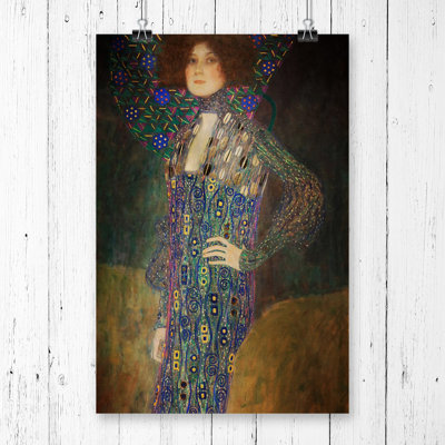 Gustav Klimt Portrait of Emily Floge - Wall Art