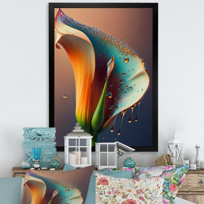 Marilee Gren et fleur de lys blanc Calla VI - reproduction sur toile