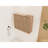 10.07 In. Wide Bathroom Side Cabinet, Feature Spacious Soft Close Doors, Imitative Oak Color