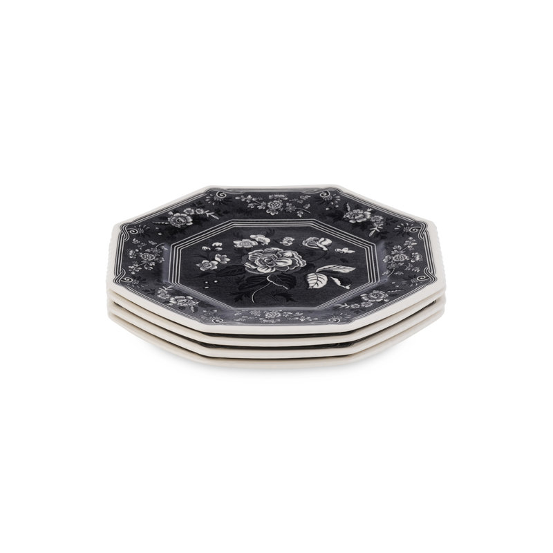 Assiette octogonale botanique 9,5 po Spode Heritage Collection