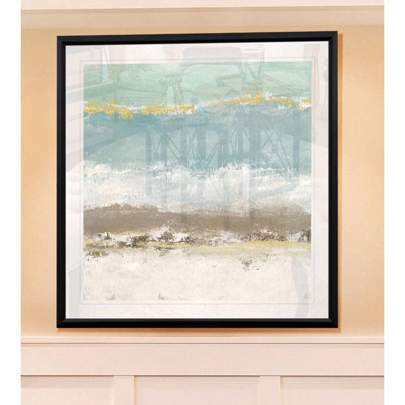 Peaceful Reverie - reproduction d'art, H 17,5 po x l 17,5 po x P 1,5 po, Cadre plastique noir