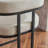 Modern Chenille Upholstered Bar Stools Set of 2 | Metal Frame with Armrests, Counter Height for Kitchen & Home Bar-836290595