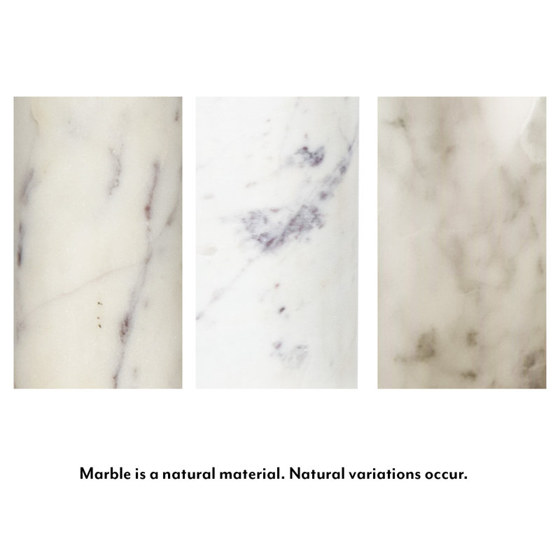 Marlow Marble Plate, 3.75" H x 12" W x 12" D