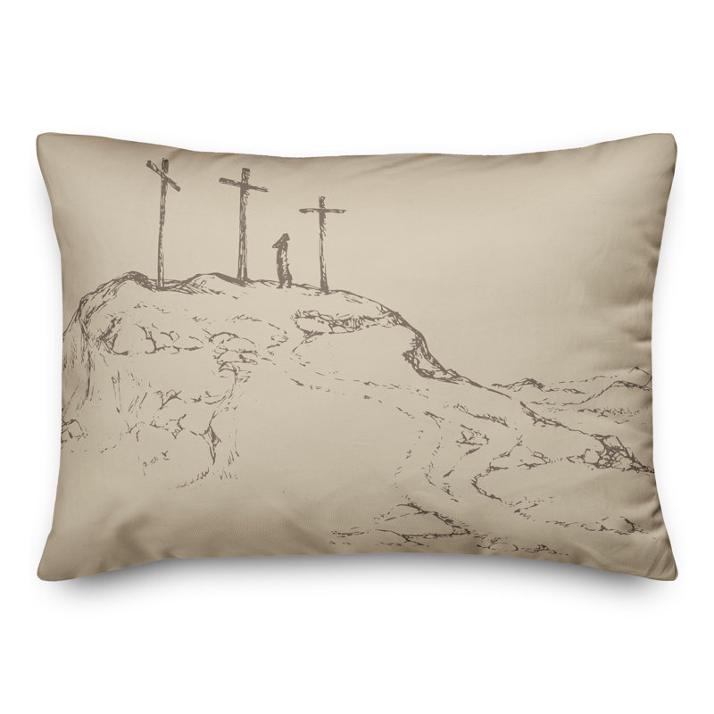  Crosses on Hill Rectangular Pillow Cover & Insert