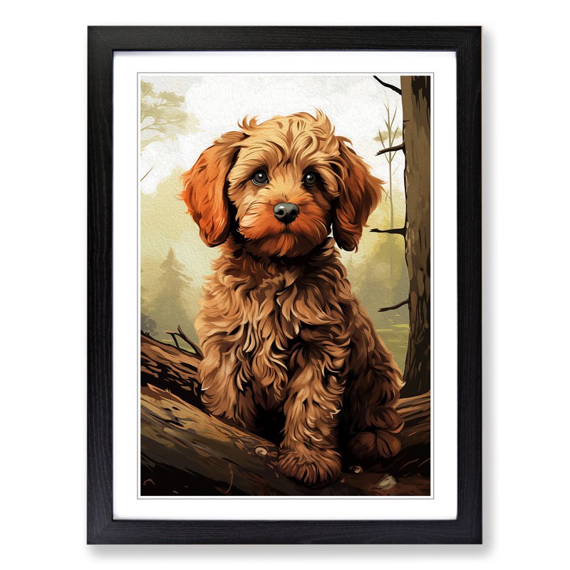Single Picture Frame Print on Wood, Black Framed, 34cm H x 25cm W