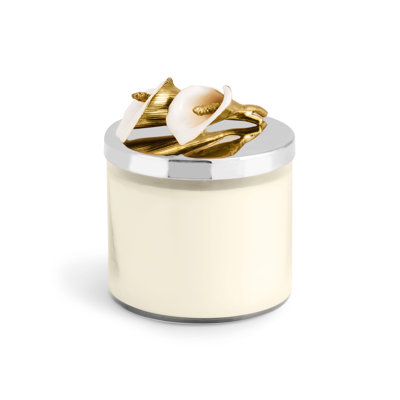 Calla Lily Jar Candle with Holder