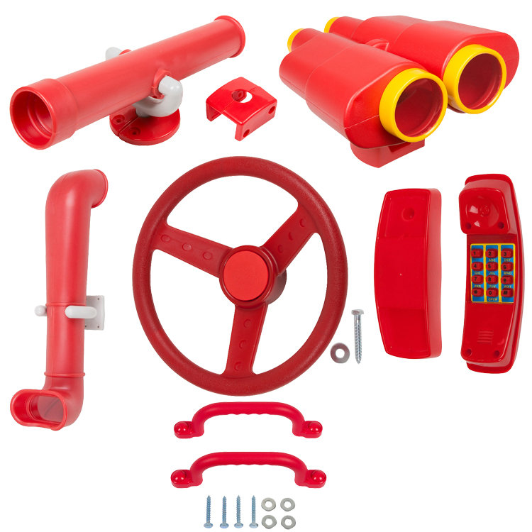 Ensemble d'accessoires de luxe, Rouge