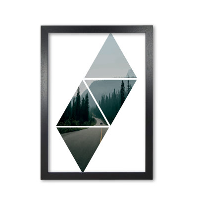 Abstract Triangles And Forest - Print