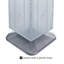 Présentoir de plancher à quatre côtés en panneau perforé sur base pivotante. Support à roulettes. Taille du panneau: l 14 po x H 40 po