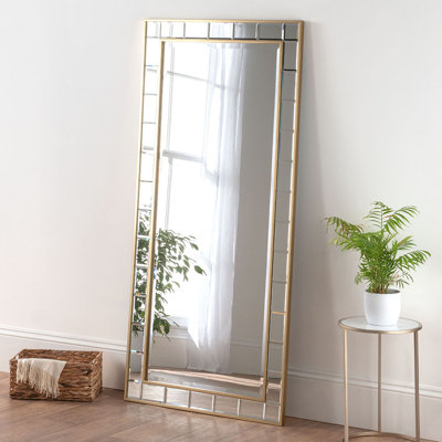 Adre Brass Rectangle Wall Mirror