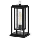 Republic Composite 1-Light Outdoor Pier Mount Double Frame Lantern