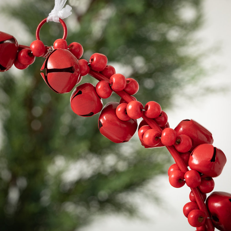 Ornement en forme de couronne Jingle Bells