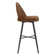 Etna Swivel Upholstered Counter Stool with Metal Frame