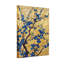 Plantes et fleurs fleurs bleues sur fond doré-1315871106
