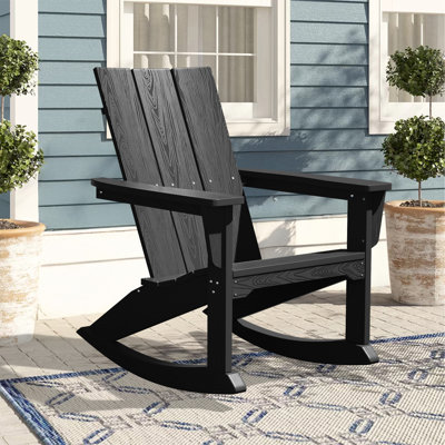 Delman HDPE Rocking Adirondack Chair
