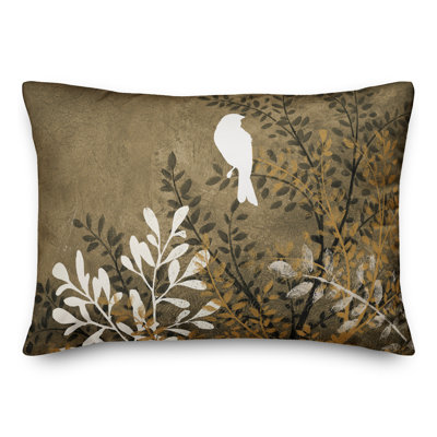  Housse et insert de coussin rectangulaire extérieur Bird on Branch