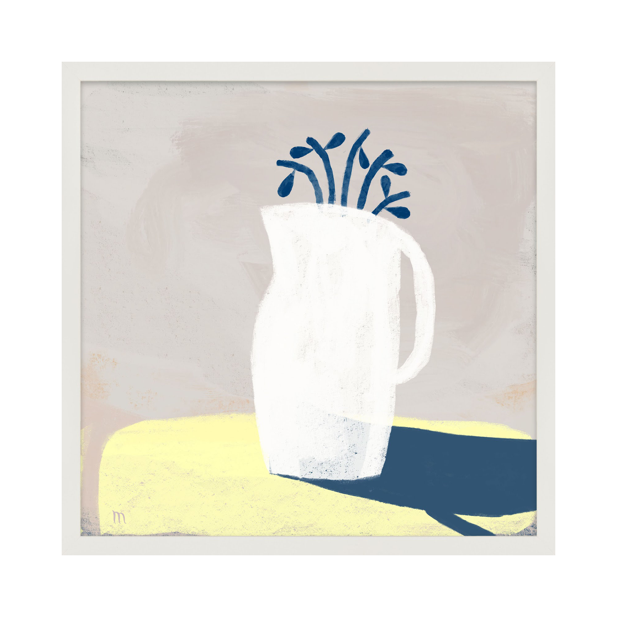 In Full Light by StudioM, 16" H x 16" W x 1.25" D, White