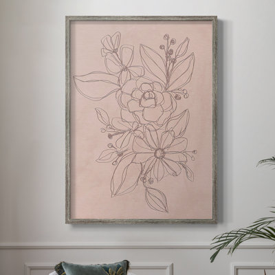 Rosetone Blossoms II, reproduction encadrée - bois massif