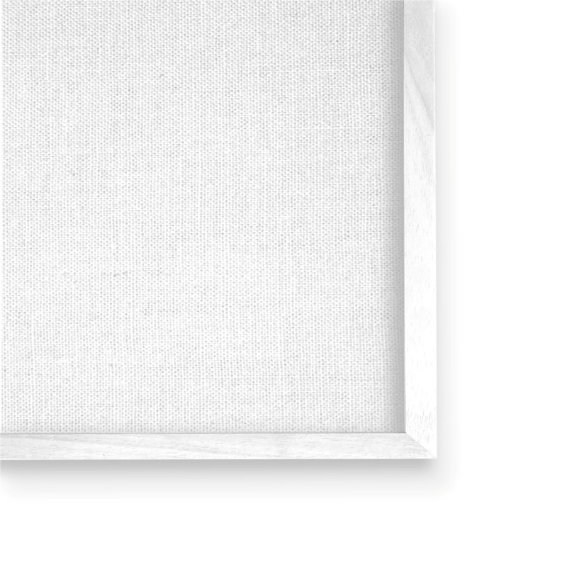 Desert Sun Arid Plateau White Framed Landscape Art