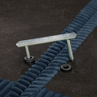 Canapé modulaire en L surdimensionné en forme de L Cloud Couch, canapé 4 places avec repose-pieds, coussins de siège confortables et épais, tissu en velours côtelé respirant, bleu pour le salon