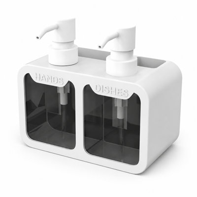 Dual Chamber Push Soap Dispenser