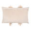 Velvet Lumbar Pillow w/ Feather Trim-663441241