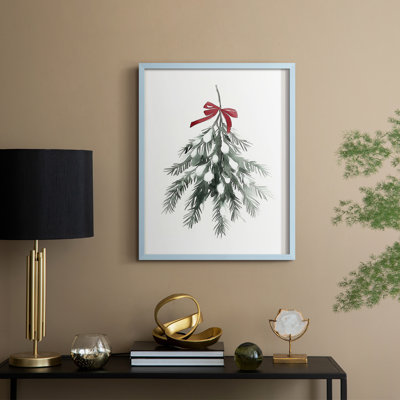 «Christmas Holiday Art DCCCL XXVII», reproduction d'art encadrée - bois massif