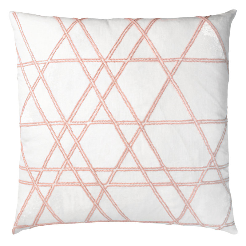 Rad Square Pillow Cover & Insert, Apricot, 22"H x 22"W, Square