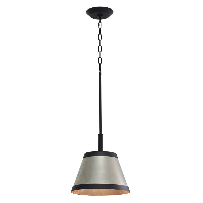 Luminaire suspendu conique en métal à 1 lumière Barwyn